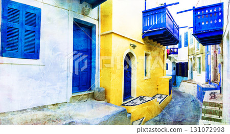 charming traditional streets of Greek islands - Nisyros charming traditional streets of Greek islands - Nisyros 131072998