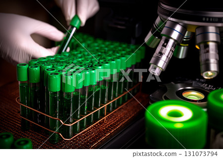 Scientific Research and Medical Test Tubes Scientific Research and Medical Test Tubes 131073794