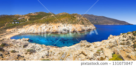 Scenery of Greek islands - Serifos, Agios Sostis bay Scenery of Greek islands - Serifos, Agios Sostis bay 131073847