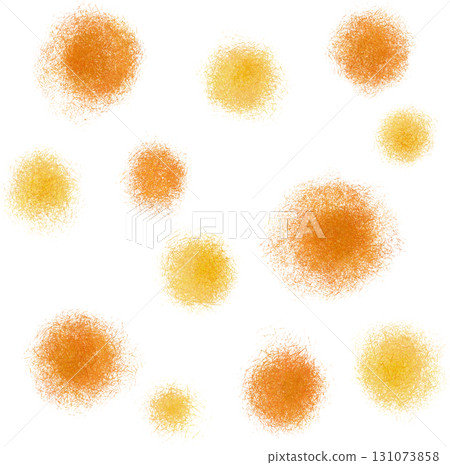 Random background illustration of orange and yellow yarn balls Random background illustration of orange and yellow yarn balls 131073858