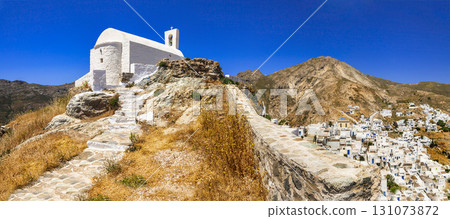 authentic Greece- Serifos island, view of Hora village. Cyclades 131073872