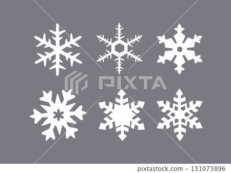 簡單的雪花插圖素材,圖標,冬季,十二月,一月,向量圖 簡單的雪花插圖素材,圖標,冬季,十二月,一月,向量圖 131073896