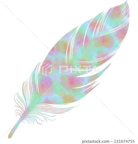 Beautiful watercolor bird feather icon image illustration Beautiful watercolor bird feather icon image illustration 131074755
