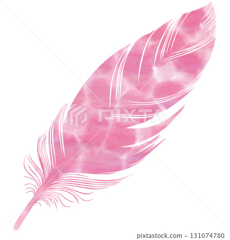 Beautiful watercolor bird feather icon image illustration Beautiful watercolor bird feather icon image illustration 131074780