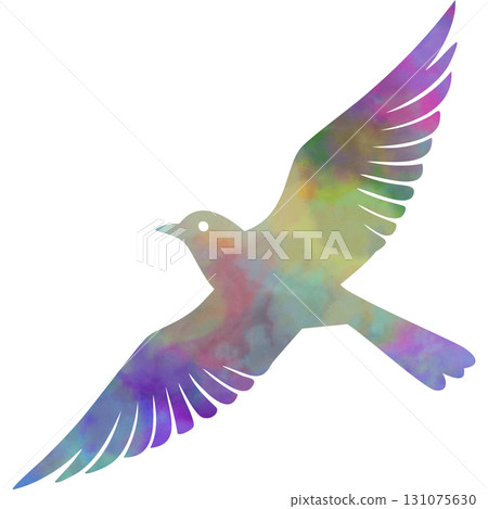 Beautiful watercolor bird icon image illustration Beautiful watercolor bird icon image illustration 131075630