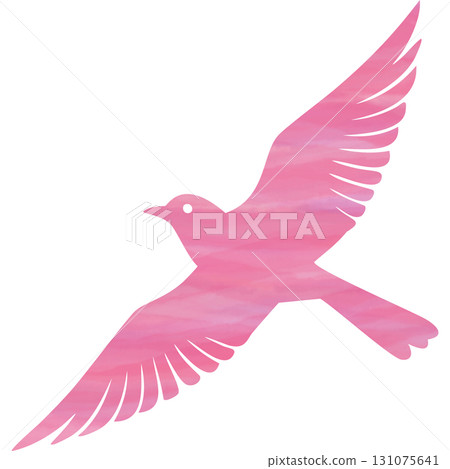 Beautiful watercolor bird icon image illustration 131075641