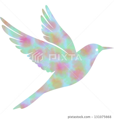 Beautiful watercolor bird icon image illustration 131075668
