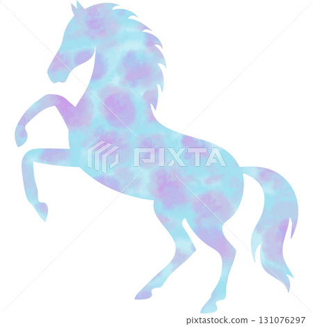 Beautiful watercolor horse icon image 131076297