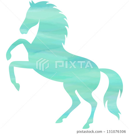 Beautiful watercolor horse icon image 131076306