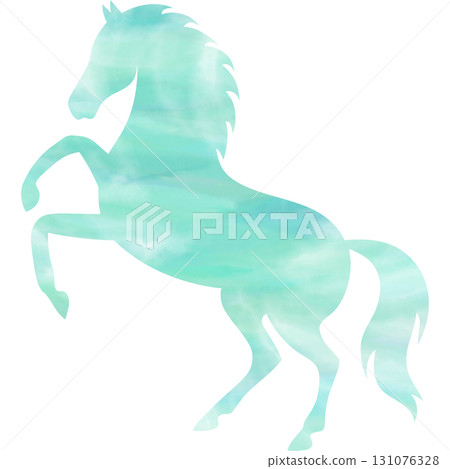 Beautiful watercolor horse icon image Beautiful watercolor horse icon image 131076328
