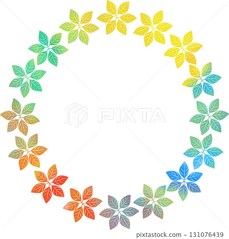 Beautiful watercolor floral wreath icon image illustration Beautiful watercolor floral wreath icon image illustration 131076439