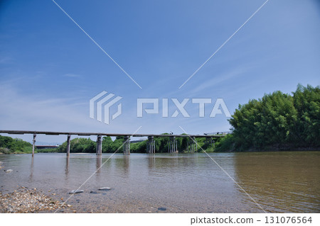 京都:從木津川河面看到的流橋 5 京都:從木津川河面看到的流橋 5 131076564