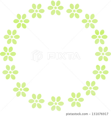 Beautiful watercolor floral wreath icon image illustration 131076917