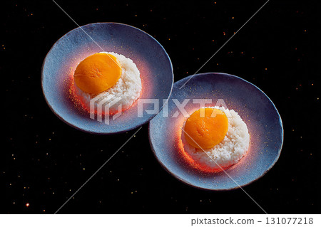 Thai style wallpaper, Mangrove roots stretch infinitely in surreal fractal pattern illuminated by blue and pink light, creating mysterious and enchanting tropical forest atmosphere 131077218