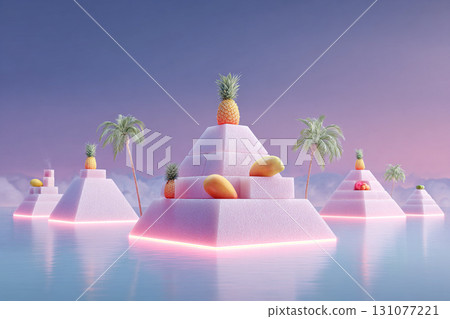 Thai style wallpaper, Mangrove roots stretch infinitely in surreal fractal pattern illuminated by blue and pink light, creating mysterious and enchanting tropical forest atmosphere Thai style wallpaper, Mangrove roots stretch infinitely in surreal fractal pattern illuminated by blue and pink light, creating mysterious and enchanting tropical forest atmosphere 131077221