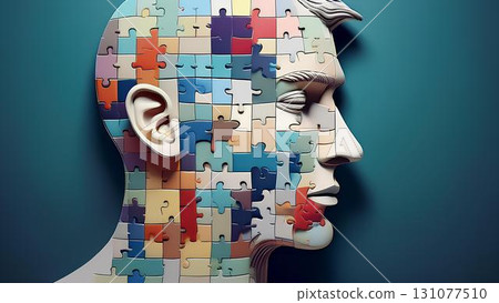 abstract background with puzzle 131077510