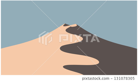 Majestic Desert Dune Landscape Under a Clear Sky 131078305