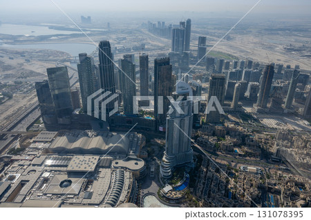 View of Dubai city from Burj Khalifa / Dubai, United Arab Emirates (UAE) 131078395