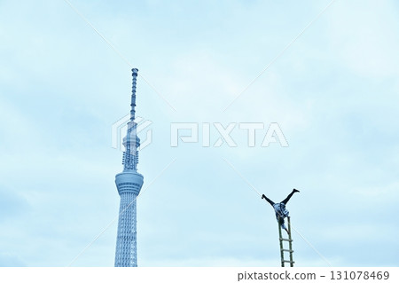 Matsuchiyama Opening Ceremony, Shoden Festival Special Commemorative Festival Ladder Climbing, Tokyo 131078469