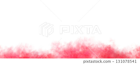 Red smoke template mockup with transparent background for show effects, stage design and dramatic visual scenes 131078541