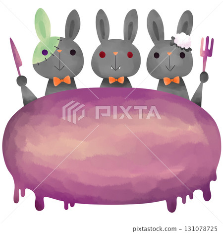 Halloween: Rabbit frame material Halloween: Rabbit frame material 131078725