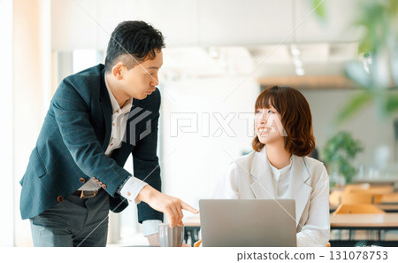 Two businessmen having a meeting Two businessmen having a meeting 131078753