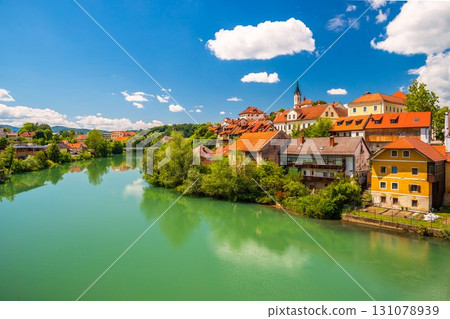 A scenic view of Novo Mesto, Slovenia 131078939