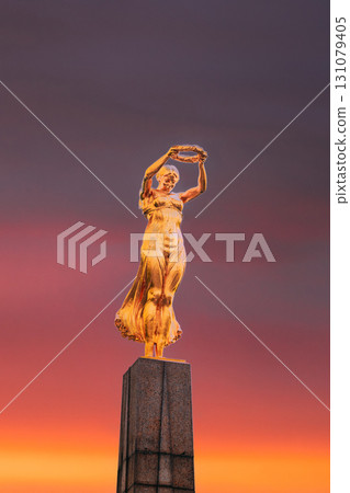 Luxembourg. Monument of Remembrance (Gelle Fra or Golden Lady) is a war memorial in Luxembourg City. Dedicated to Luxembourgers who volunteered for service in armed forces of the Allied Powers during Luxembourg. Monument of Remembrance (Gelle Fra or Golden Lady) is a war memorial in Luxembourg City. Dedicated to Luxembourgers who volunteered for service in armed forces of the Allied Powers during 131079405