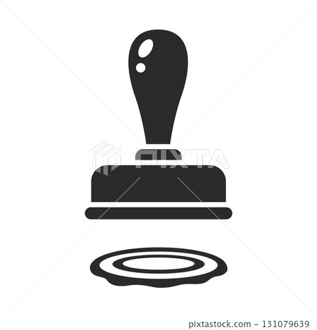 Stamp. Icon Flat. Stamp. Icon Flat. 131079639