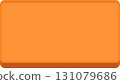 Orange button frame with depth 16:9 rounded corners 131079686