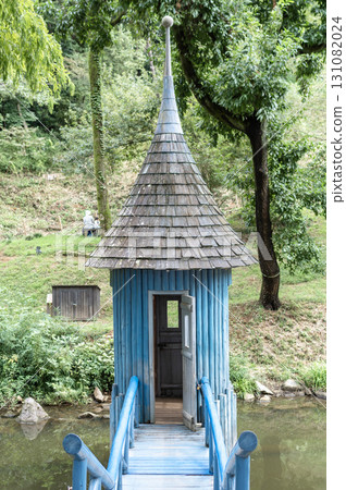 The blue building at Tove Jansson Akebono Children's Forest Park 131082024