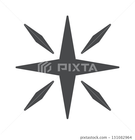 Futuristic twinkle star design element Futuristic twinkle star design element 131082964