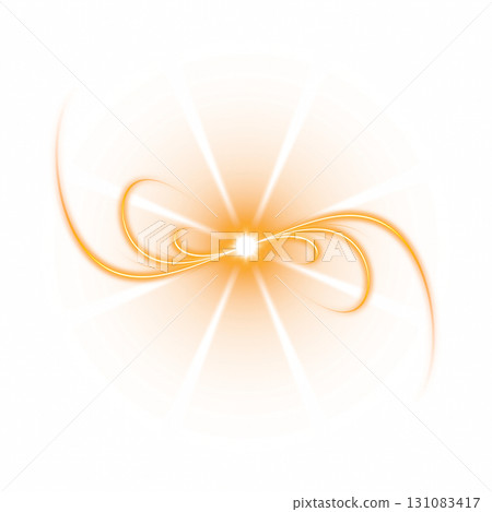 Orange spiral light burst on transparent background Orange spiral light burst on transparent background 131083417