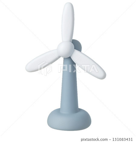 簡單環保的風力發電3D素材 131083431