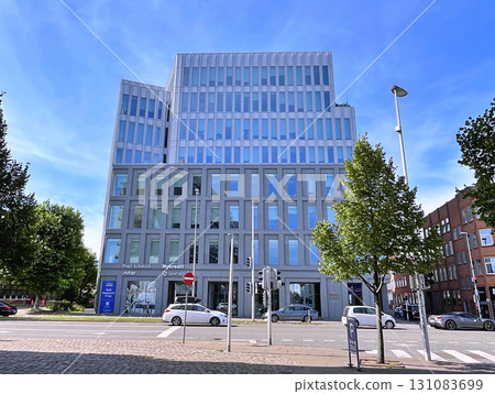 Architecture of the buildnings in Aarhus city, Denmark 131083699