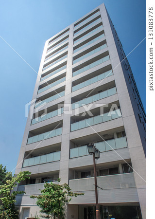 High-rise apartment buildings and a refreshing blue sky High-rise apartment buildings and a refreshing blue sky 131083778