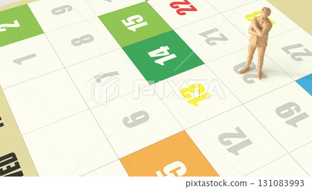 The Calendar for Business concept 3d Rendering. The Calendar for Business concept 3d Rendering. 131083993