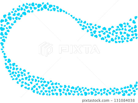 Heart pattern background Light blue solid color Heart 131084038