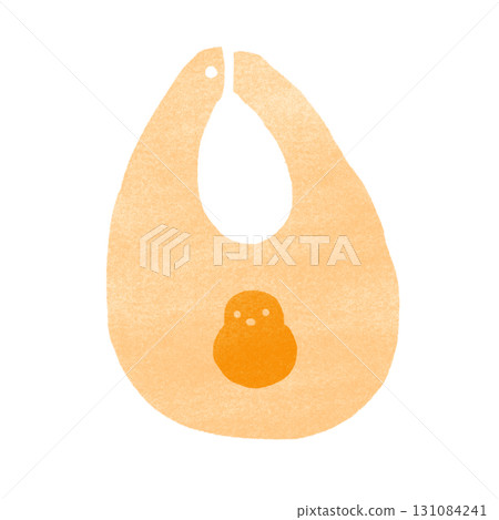 Stamp-style bib illustration 131084241