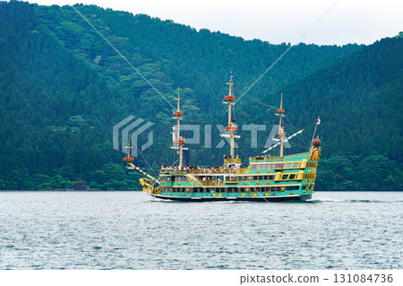 The pirate ship Bertha sailing on Lake Ashi (2017) The pirate ship Bertha sailing on Lake Ashi (2017) 131084736
