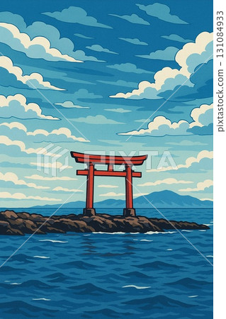 Seaside Torii of Morito Shrine 131084933
