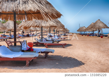 Relaxation on a beach in Sharm el Sheikh, Egypt Relaxation on a beach in Sharm el Sheikh, Egypt 131085220