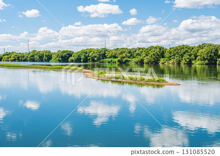 淀川風景：從左岸枚方市到右岸高槻市的景色，大阪府 131085520
