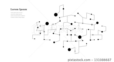 geometry abstract rectangle circuit science background transparent 131086687