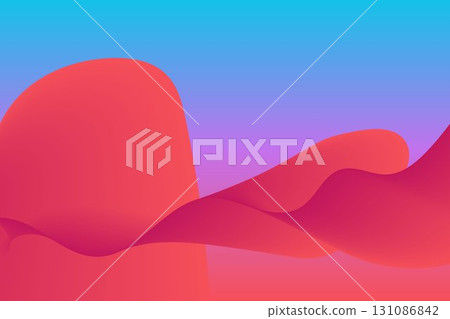 abstract pink gradient wave background design abstract pink gradient wave background design 131086842