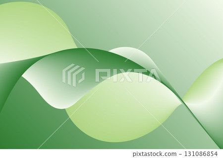 Gradient green abstract layered wave design 131086854