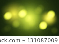 Green Bokeh Light Background with Soft Glowing Particles. Fresh Nature Blur Effect for Organic Wellness Themes,  131087009