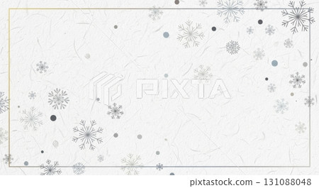 日本紙上的雪花框 日本紙上的雪花框 131088048