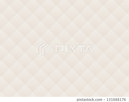 Quilted fabric texture background, white and beige, illustration 131088176