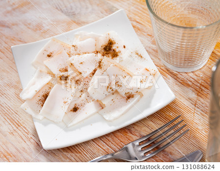 Pieces of raw pork lard Pieces of raw pork lard 131088624